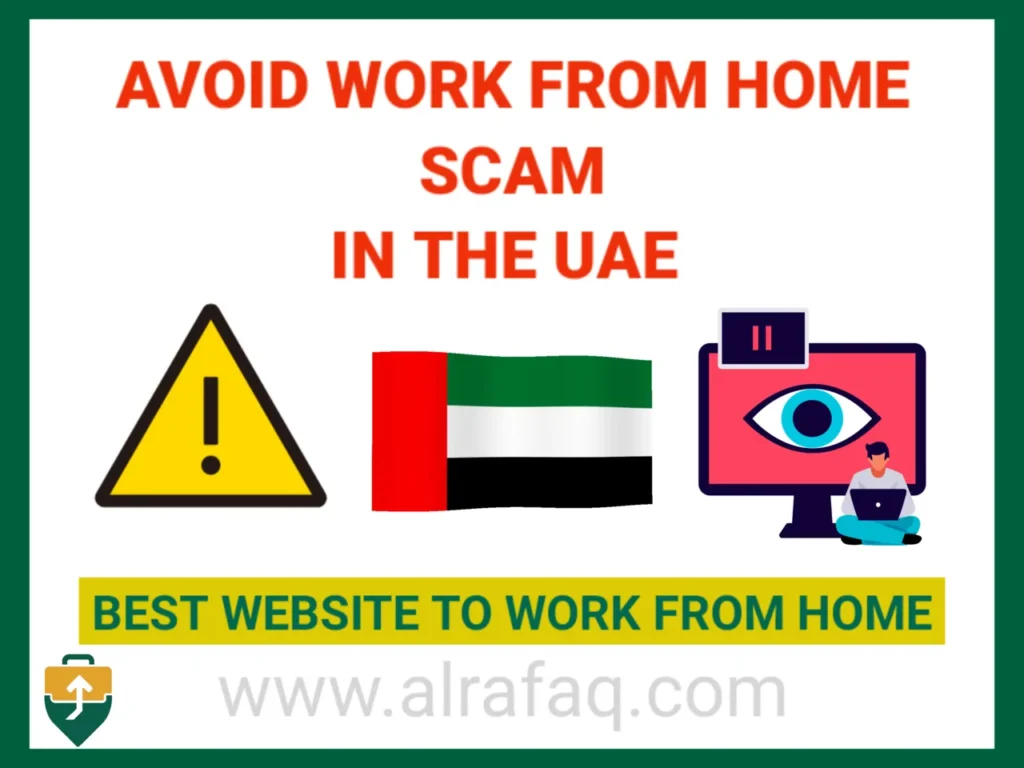 how to avoid work from home scam in the uae